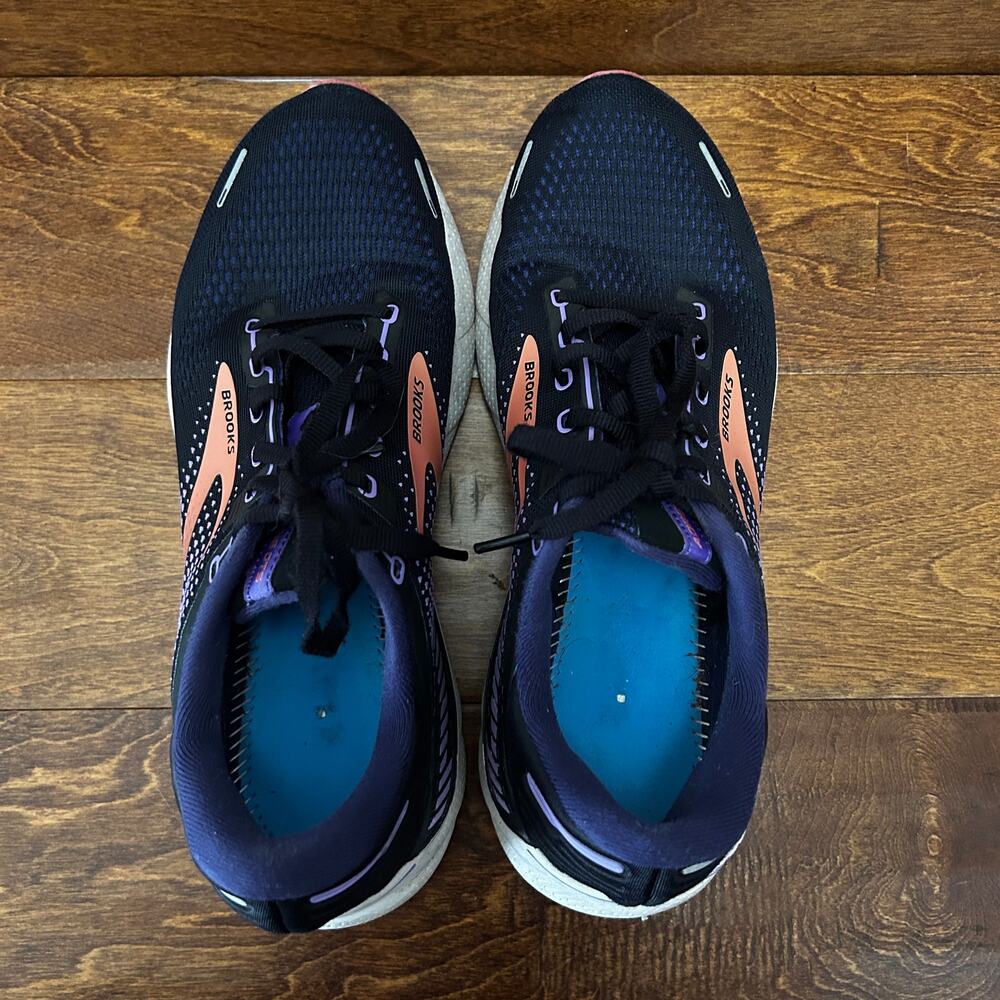 BROOKS Adrenaline GTS 22 Running Shoes Navy Purple Lilac Women’s Size 10.5 - Picture 4 of 8